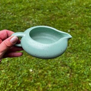 Vintage MCM AC Davey California Pottery Aqua Creamer